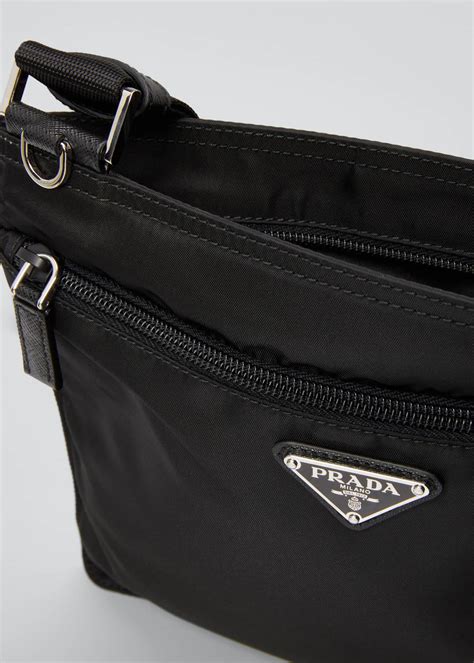 prada nylon double-compartment crossbody bag|prada small nylon shoulder bag.